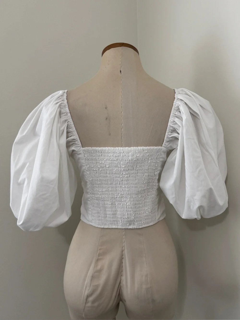 Abercrombie & Fitch Small LOT of‎ Two Cropped Puff Sleeve Peasant Tops